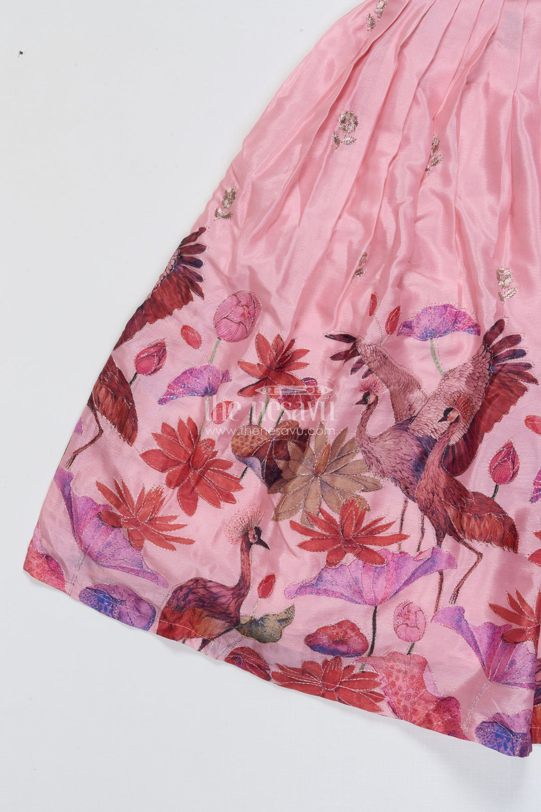 The Nesavu Girls Lehenga Choli Girls Embroidered Lehenga Choli for Weddings and Festive Functions Nesavu Nesavu girls embroidered lehenga choli georgette weddings festive celebrations