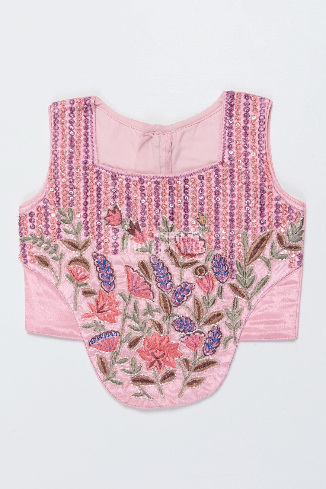 The Nesavu Girls Lehenga Choli Girls Embroidered Lehenga Choli for Weddings and Festive Functions Nesavu Nesavu girls embroidered lehenga choli georgette weddings festive celebrations