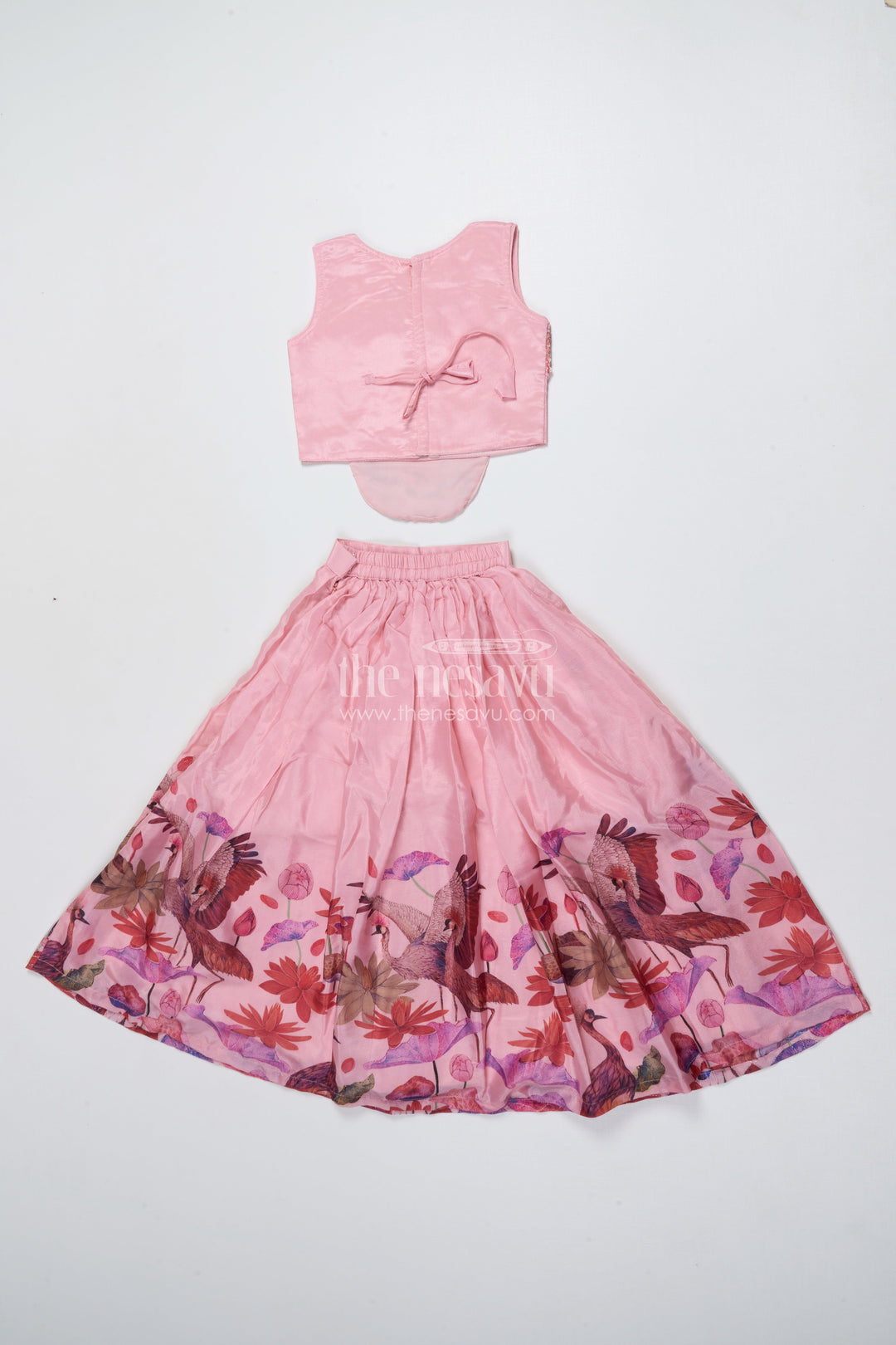 The Nesavu Girls Lehenga Choli Girls Embroidered Lehenga Choli for Weddings and Festive Functions Nesavu Nesavu girls embroidered lehenga choli georgette weddings festive celebrations