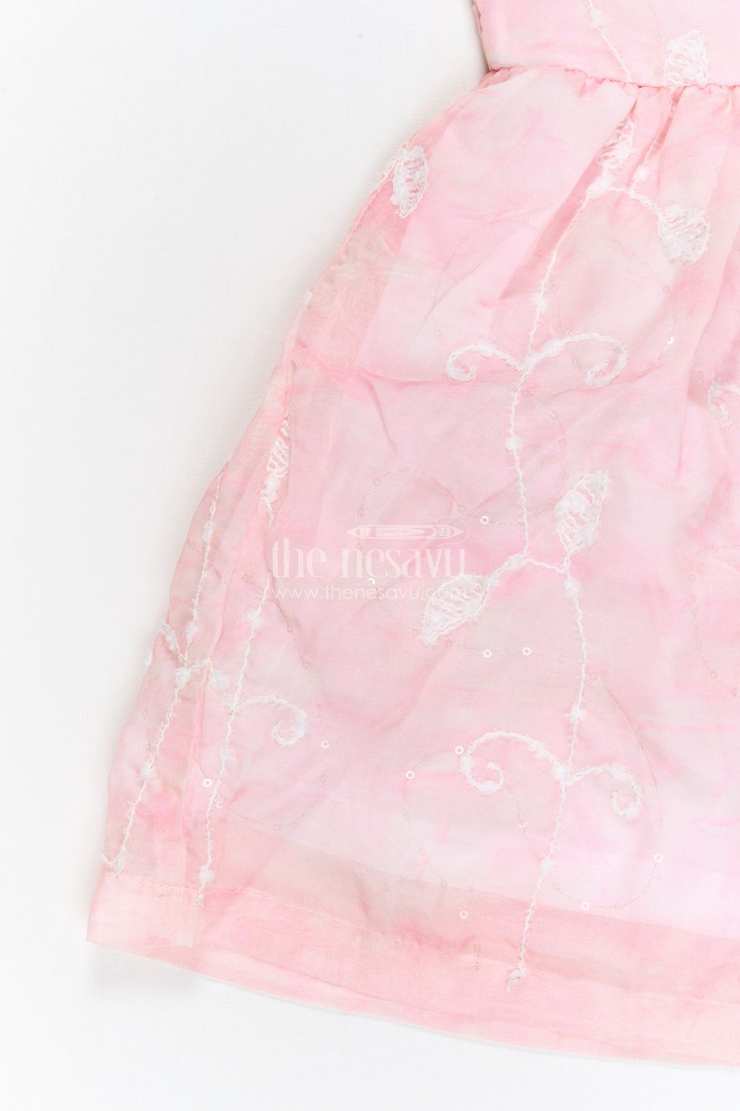 The Nesavu Girls Cotton Frock Girls Embroidered Party Frock for Birthdays and Special Celebrations Nesavu Nesavu girls embroidered party frock for birthdays festive celebrations and special occasion wear