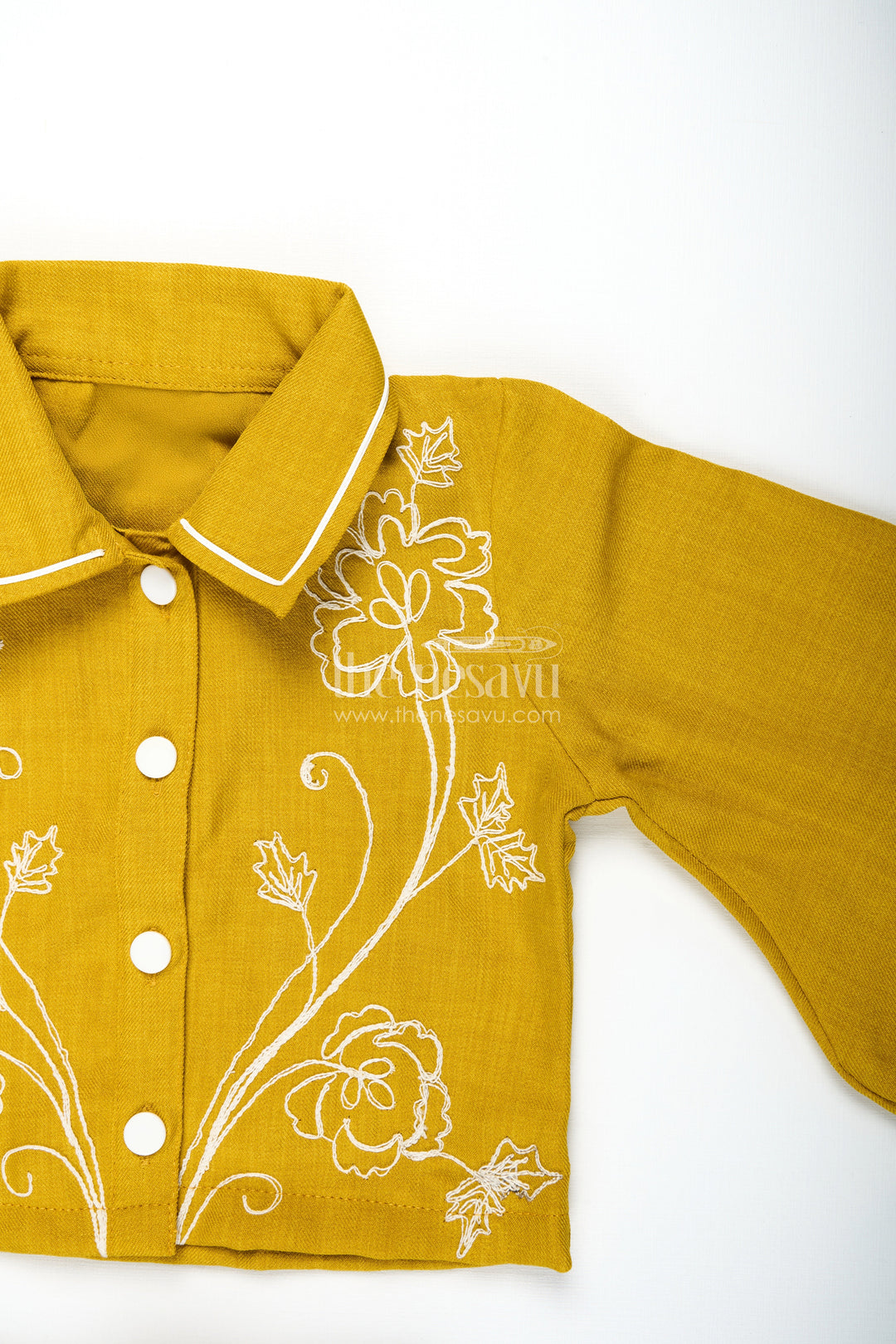 The Nesavu Girls Co-Ord Sets Girls Embroidered Plazo Set for Festive School Events and Family Functions Nesavu Nesavu girls embroidered cotton plazo set  ideal ethnic school programs traditional celebrations