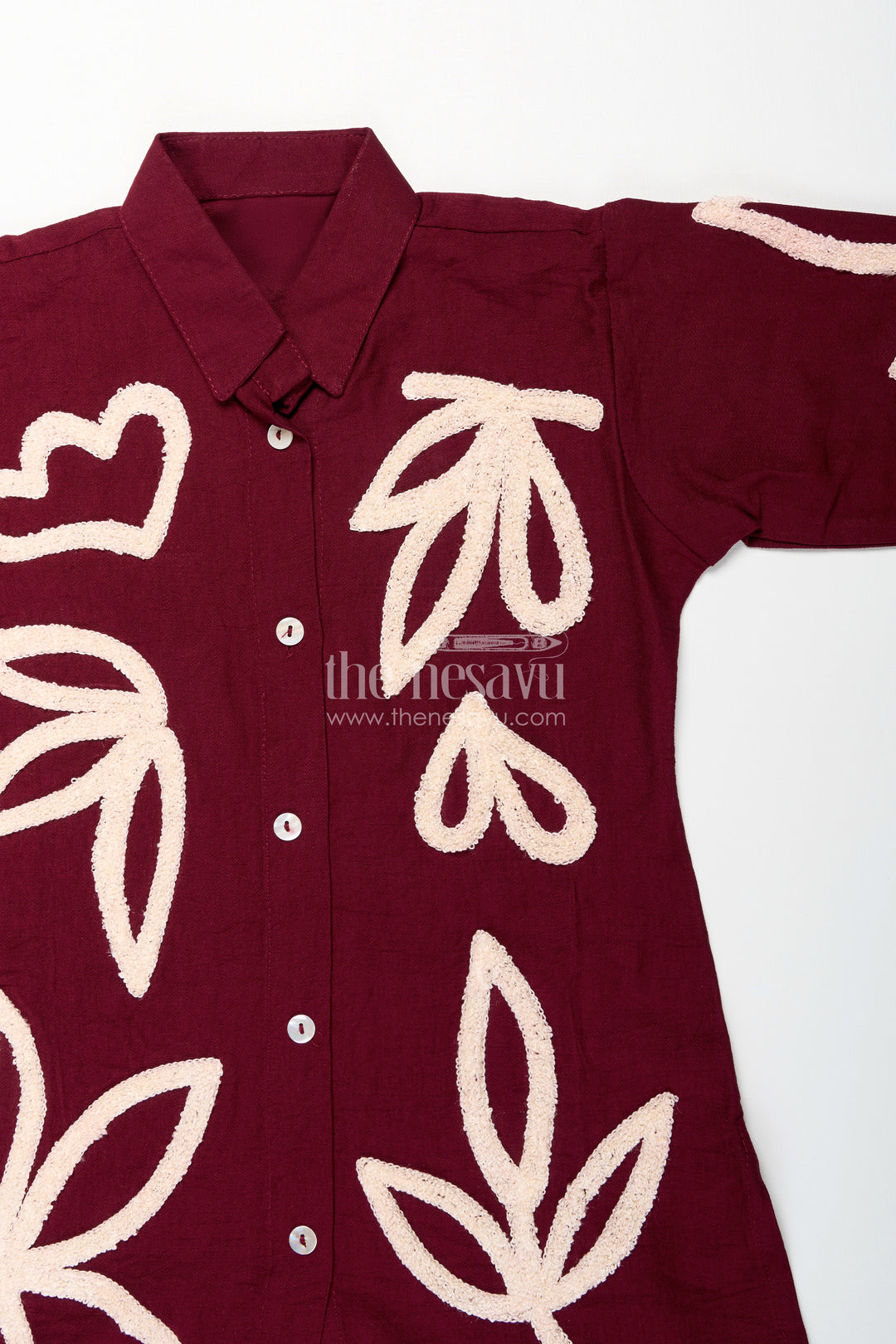 The Nesavu Girls Co-Ord Sets Girls Embroidered Plazzo Set for Casual Festive Days and School Functions Nesavu Nesavu girls embroidered plazzo kurta set soft viscose  ideal casual festive ethnic days