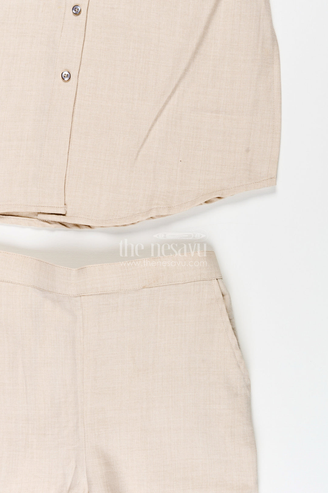 The Nesavu Girls Co-Ord Sets Girls Embroidered Plazzo Set for Family Gatherings and School Ethnic Days Nesavu Nesavu girls embroidered plazzo set viscose blend  ideal ethnic day casual functions