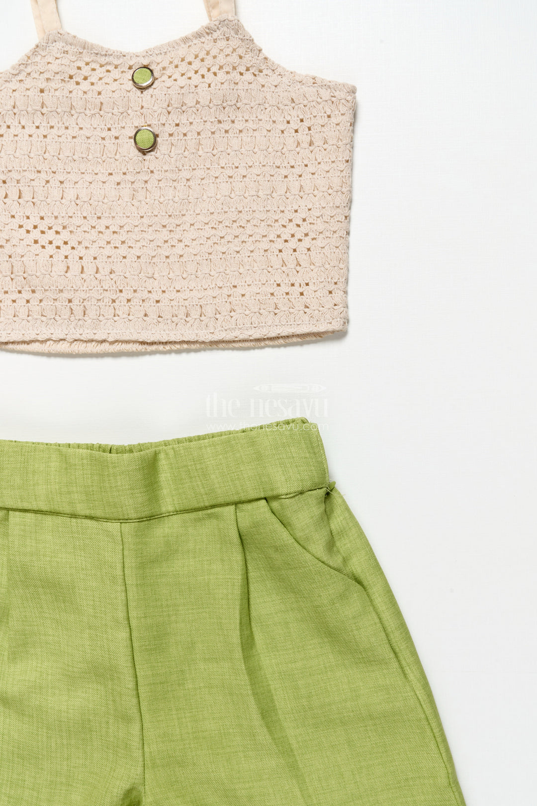 The Nesavu Girls Casual Set Girls Ethnic Blazer Set for Festive Outings and School Celebrations Nesavu Nesavu girls blazer set ethnic school days festive family gatherings