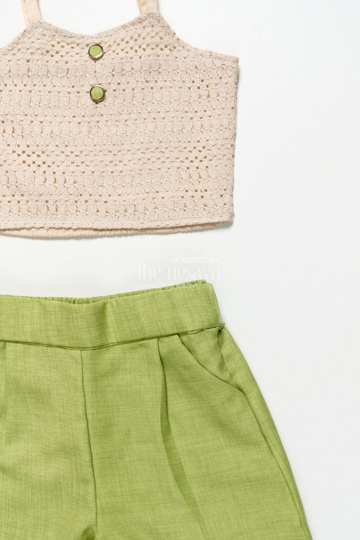 The Nesavu Girls Casual Set Girls Ethnic Blazer Set for Festive Outings and School Celebrations Nesavu Nesavu girls blazer set ethnic school days festive family gatherings