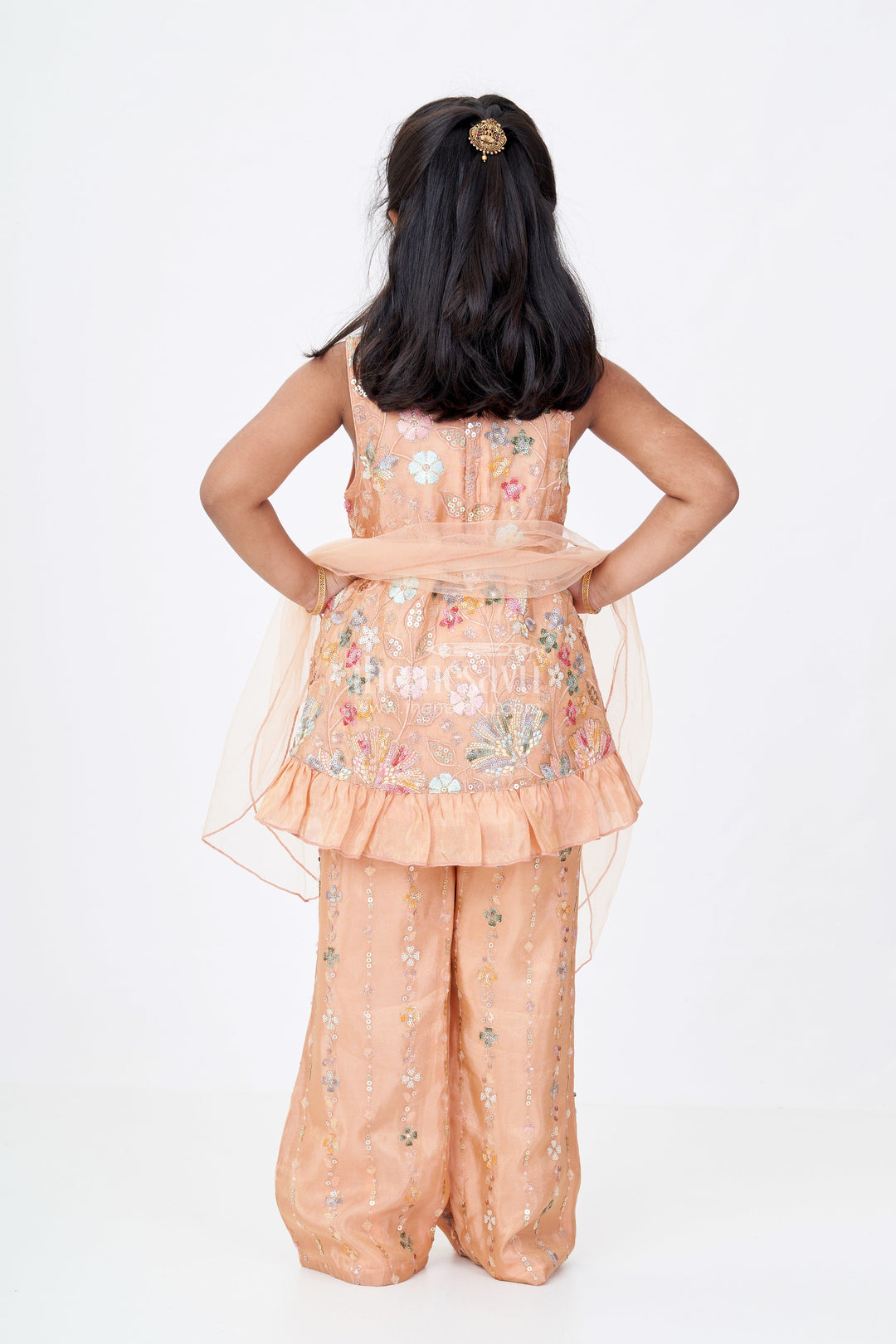 The Nesavu Girls Churidar Sets Girls Ethnic Churidar Set in Shimmer Viscose Silk with Designer Embroidery and Dupatta Nesavu Girls Ethnic Churidar Set Shimmer Viscose Silk Designer Embroidery Dupatta | The Nesavu