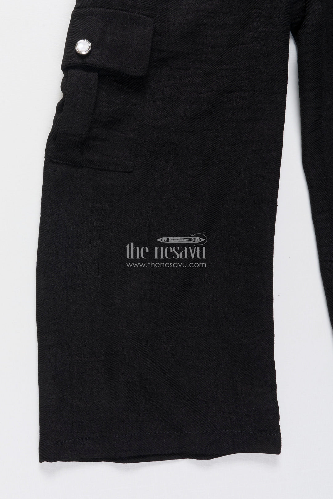 The Nesavu Girls Co-Ord Sets Girls Ethnic Co-Ord Set with Floral Embroidery Perfect for Modern Festive Looks Nesavu Nesavu girls ethnic co-ord set jacket floral embroidery ideal festive modern occasions