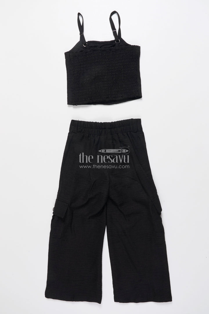 The Nesavu Girls Co-Ord Sets Girls Ethnic Co-Ord Set with Floral Embroidery Perfect for Modern Festive Looks Nesavu Nesavu girls ethnic co-ord set jacket floral embroidery ideal festive modern occasions