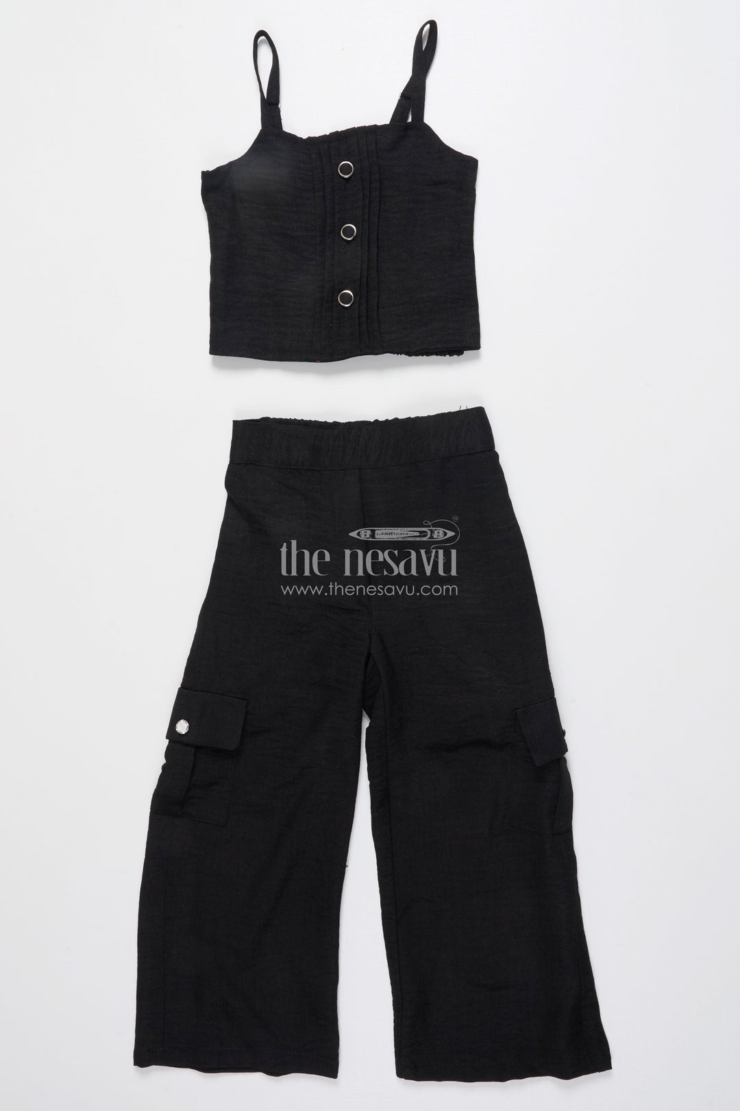 The Nesavu Girls Co-Ord Sets Girls Ethnic Co-Ord Set with Floral Embroidery Perfect for Modern Festive Looks Nesavu Nesavu girls ethnic co-ord set jacket floral embroidery ideal festive modern occasions