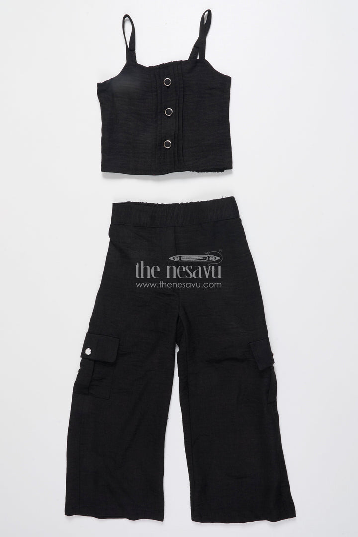 The Nesavu Girls Co-Ord Sets Girls Ethnic Co-Ord Set with Floral Embroidery Perfect for Modern Festive Looks Nesavu Nesavu girls ethnic co-ord set jacket floral embroidery ideal festive modern occasions