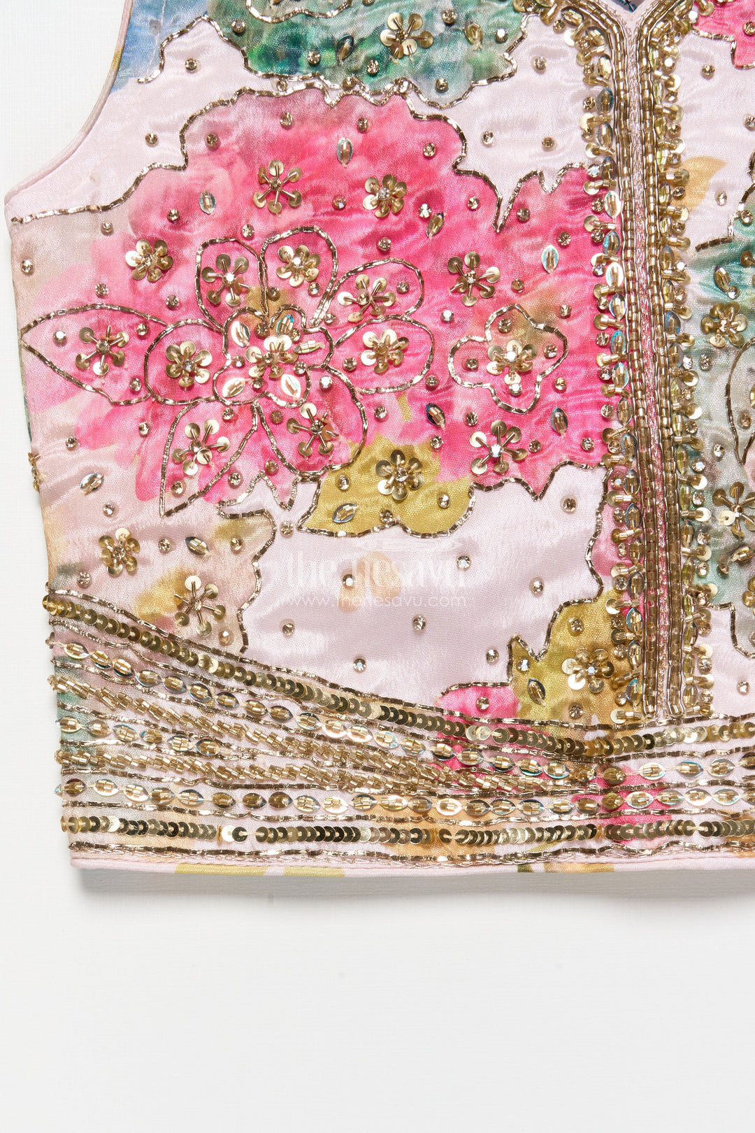 The Nesavu Girls Ethnic Lehenga Girls Ethnic Lehenga with Embroidered Blouse for Weddings and Festive Occasions Nesavu Nesavu girls embroidered ethnic lehenga digital print weddings festive occasions