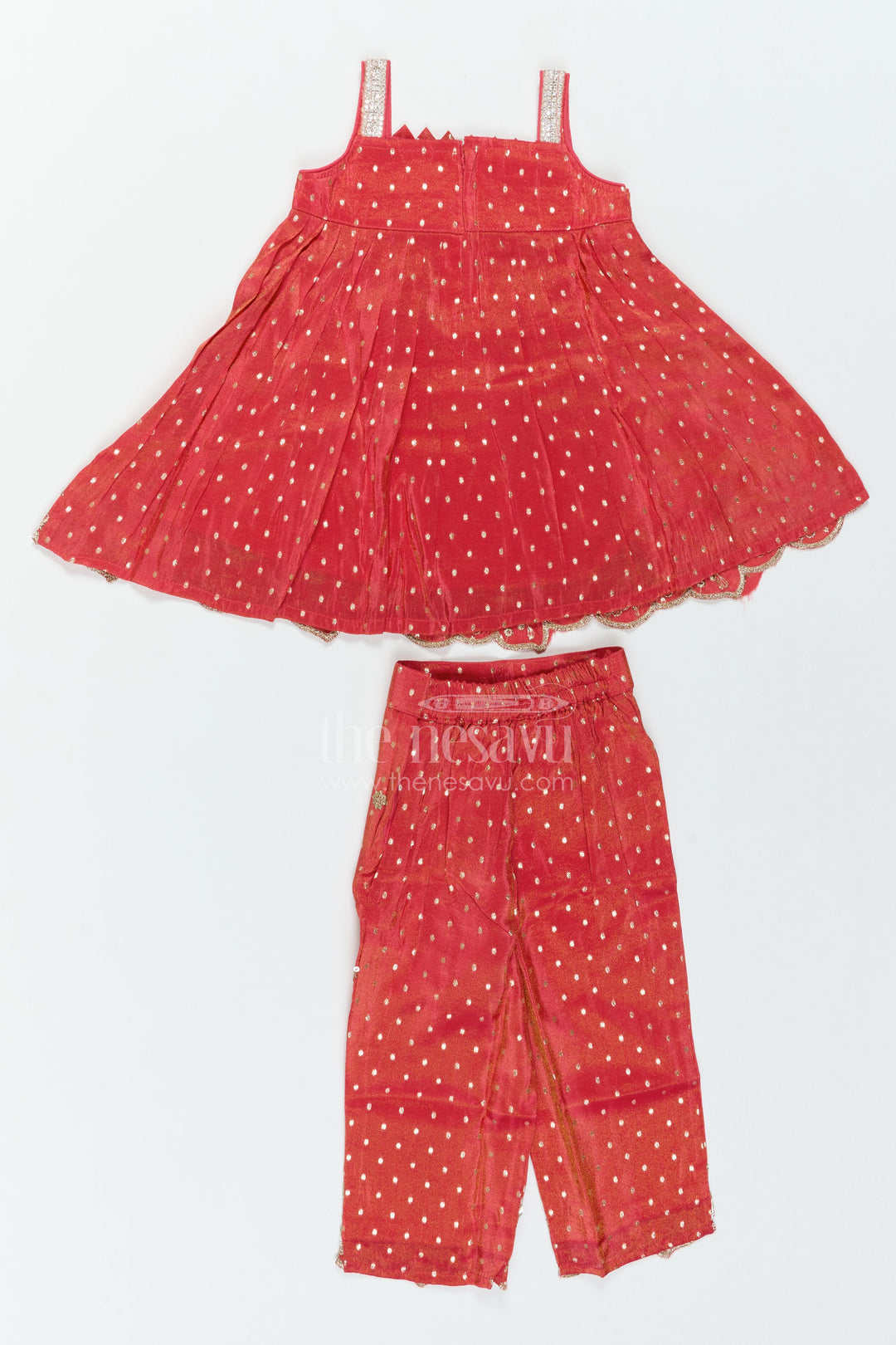 The Nesavu Girls Co-Ord Sets Girls Ethnic Pant Set for Birthday Functions and Festive Occasions Nesavu Nesavu Girls Ethnic Viscose Pant Set For Birthday Functions Festive Occasions And Cultural Celebrations
