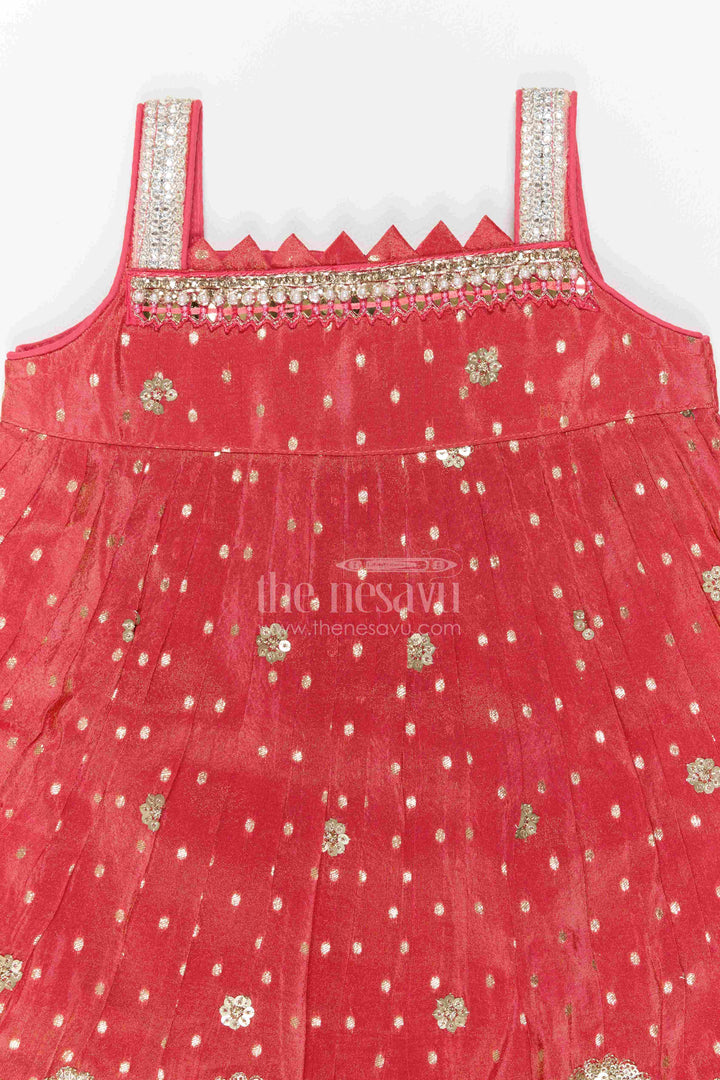 The Nesavu Girls Co-Ord Sets Girls Ethnic Pant Set for Birthday Functions and Festive Occasions Nesavu Nesavu Girls Ethnic Viscose Pant Set For Birthday Functions Festive Occasions And Cultural Celebrations