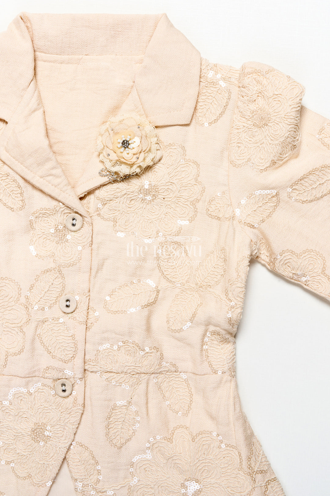 The Nesavu Girls Casual Set Girls Ethnic Pant Suit for Functions and Birthday Celebrations Nesavu Nesavu girls ethnic pant suit festive functions stylish birthday dressing