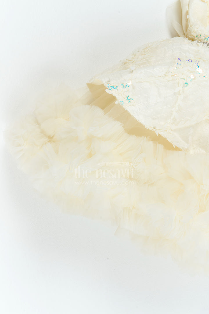 The Nesavu Girls Fancy Party Frock Girls Fairy Frock for Milestone Celebrations and Family Portraits Nesavu Nesavu Girls Fairy Net Frock For Milestone Celebrations Birthdays Family Portraits And Special Occasions