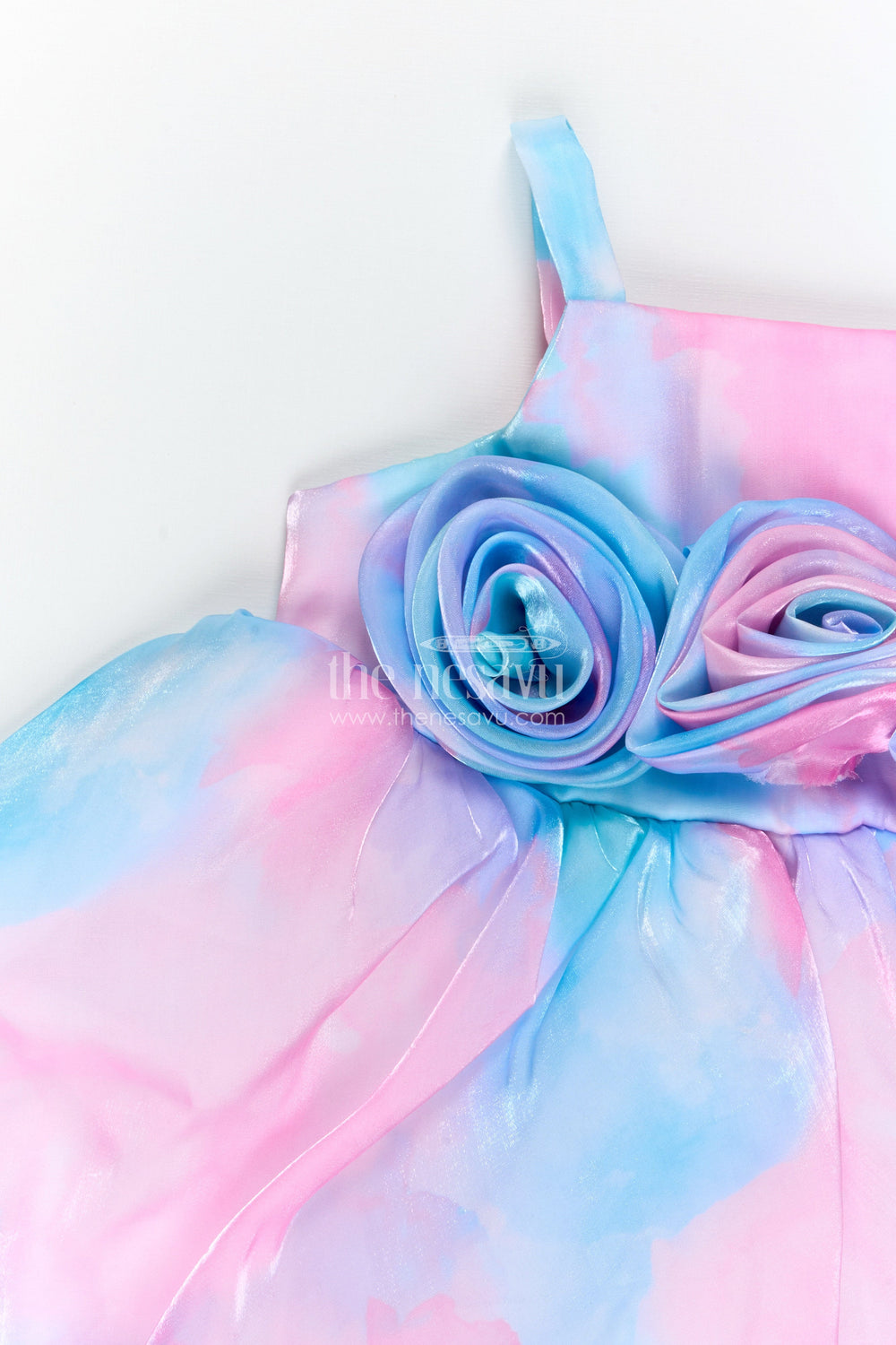 The Nesavu Girls Fancy Frock Girls Fancy Frock for Birthday Party and Photoshoot Nesavu Nesavu girls glaze organza fancy frock for birthday party and photoshoot