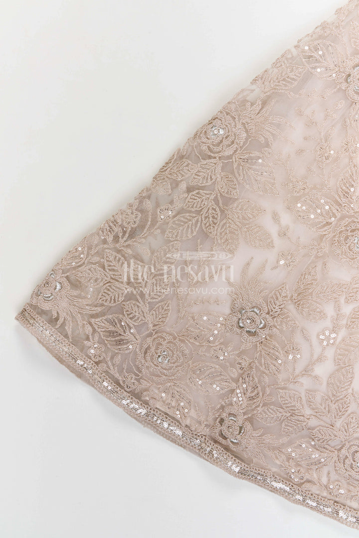 The Nesavu Girls Fancy Lehenga Girls Fancy Lehenga for Weddings and Grand Celebrations Nesavu Nesavu girls soft net embroidered lehenga for weddings grand celebrations and festive occasions