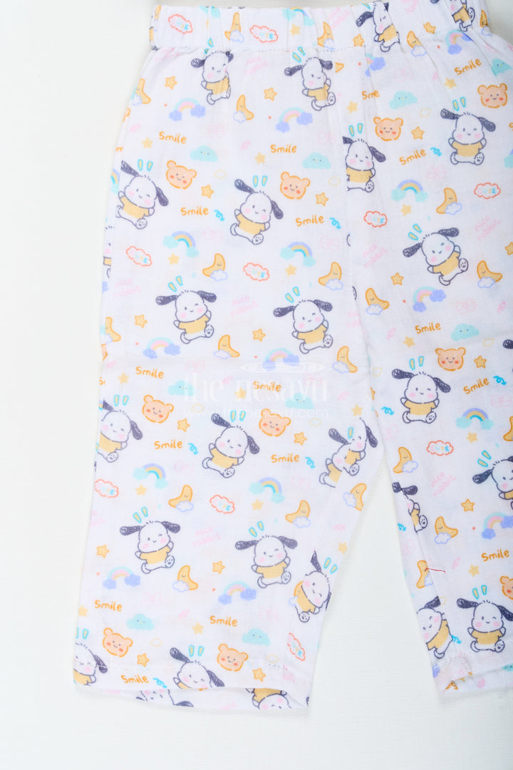 The Nesavu Girls Casual Set Girls Fashionable Sharara Set in Soft Muslin with Digital Print and Ruffle Top Design Nesavu Girls Fashionable Sharara Set in Muslin with Digital Print and Ruffle Top Detail | The Nesavu