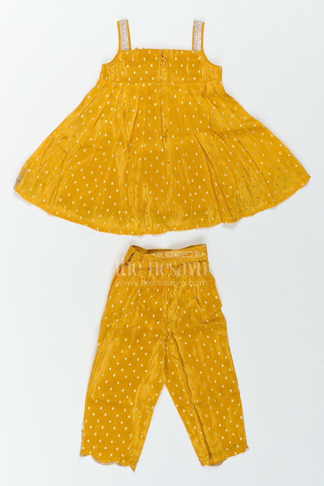 The Nesavu Girls Co-Ord Sets Girls Festive Co Ord Set for Celebrations and Cultural Events Nesavu Nesavu Girls Viscose Co Ord Set For Festive Celebrations Cultural Events Birthdays And Family Functions