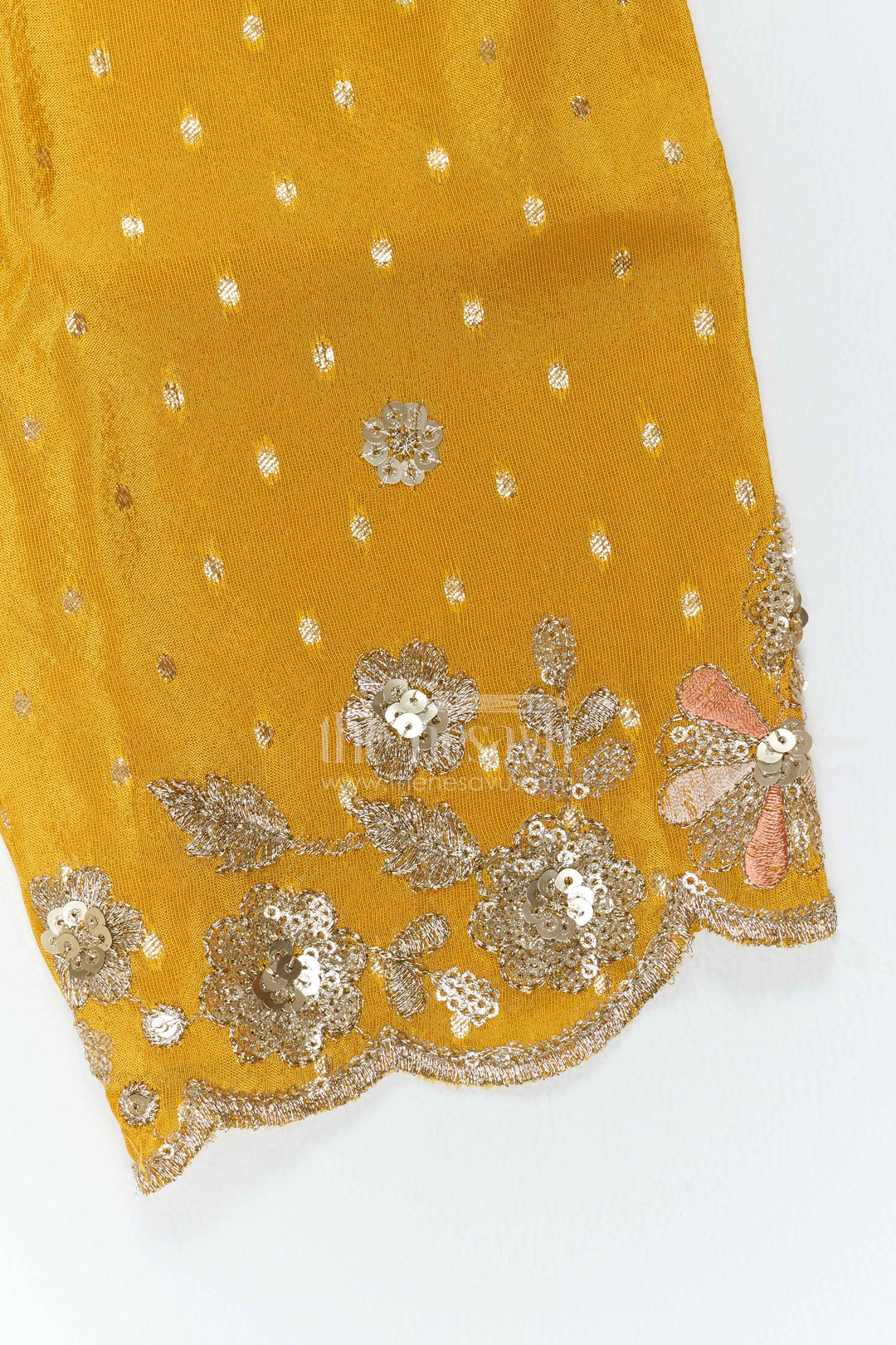 The Nesavu Girls Co-Ord Sets Girls Festive Co Ord Set for Celebrations and Cultural Events Nesavu Nesavu Girls Viscose Co Ord Set For Festive Celebrations Cultural Events Birthdays And Family Functions