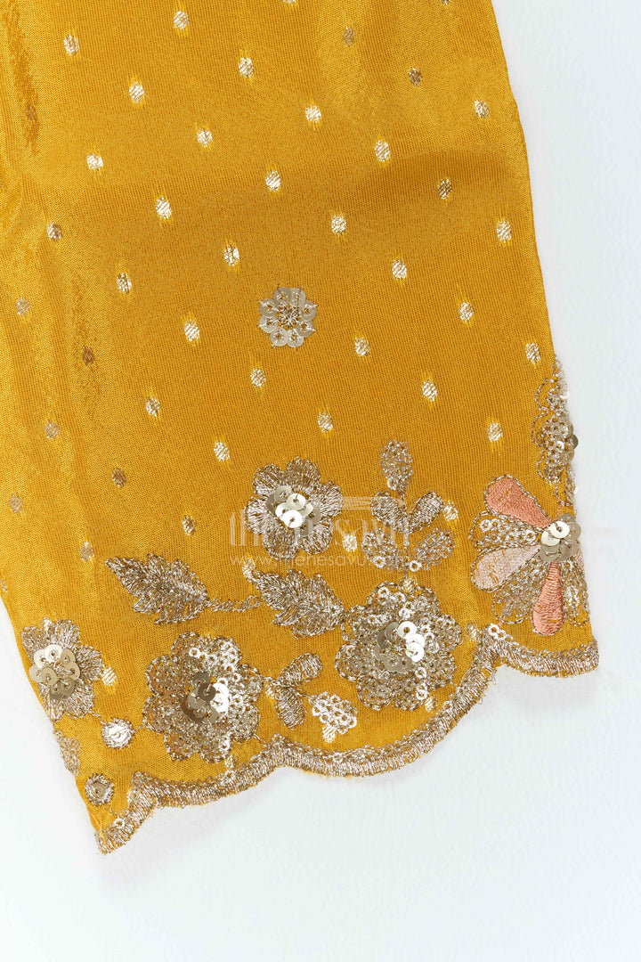 The Nesavu Girls Co-Ord Sets Girls Festive Co Ord Set for Celebrations and Cultural Events Nesavu Nesavu Girls Viscose Co Ord Set For Festive Celebrations Cultural Events Birthdays And Family Functions