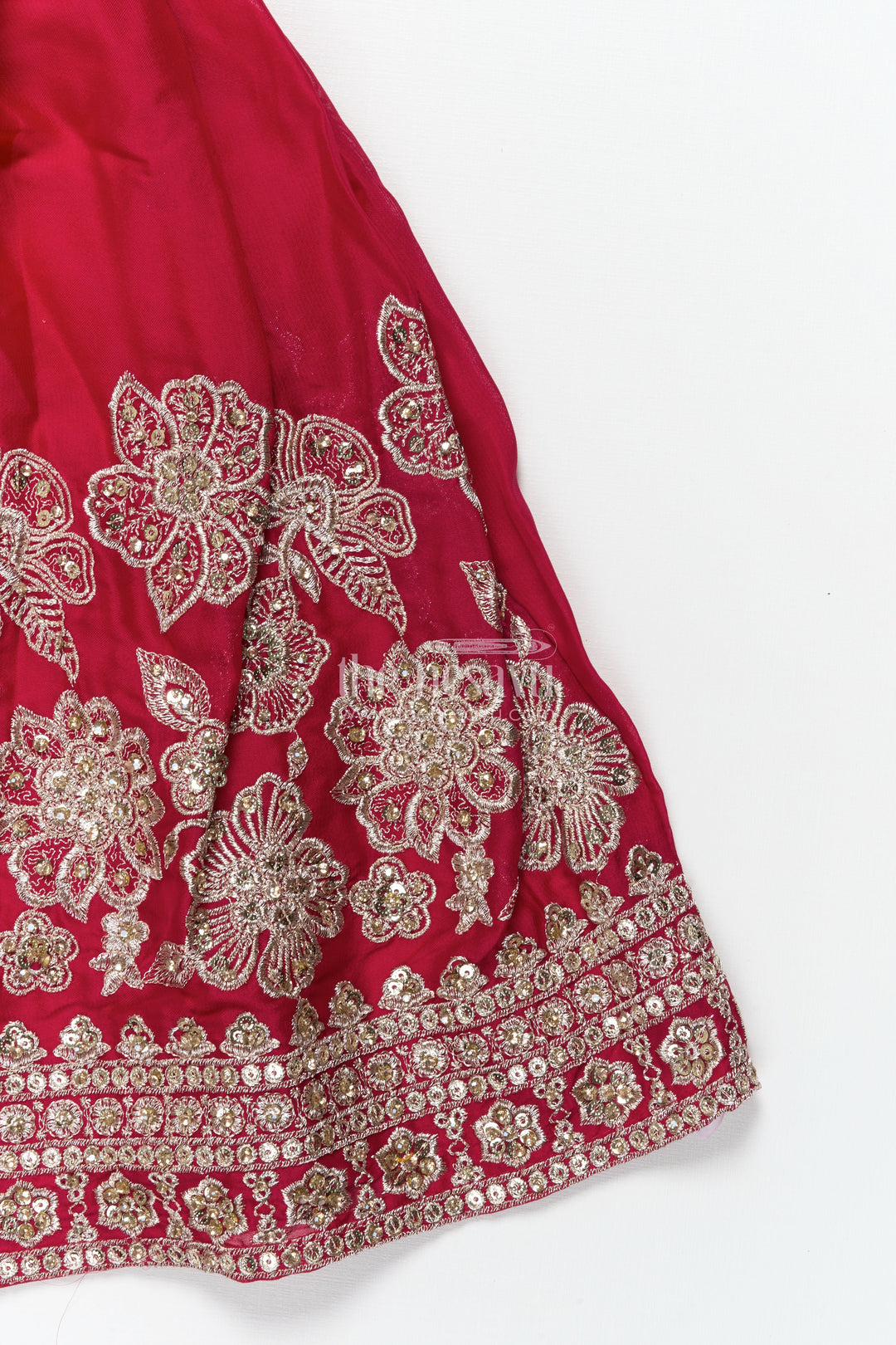 The Nesavu Girls Lehenga Choli Girls Festive Lehenga Choli Set with Traditional Embroidered Blouse Nesavu Nesavu girls georgette lehenga choli festive occasions