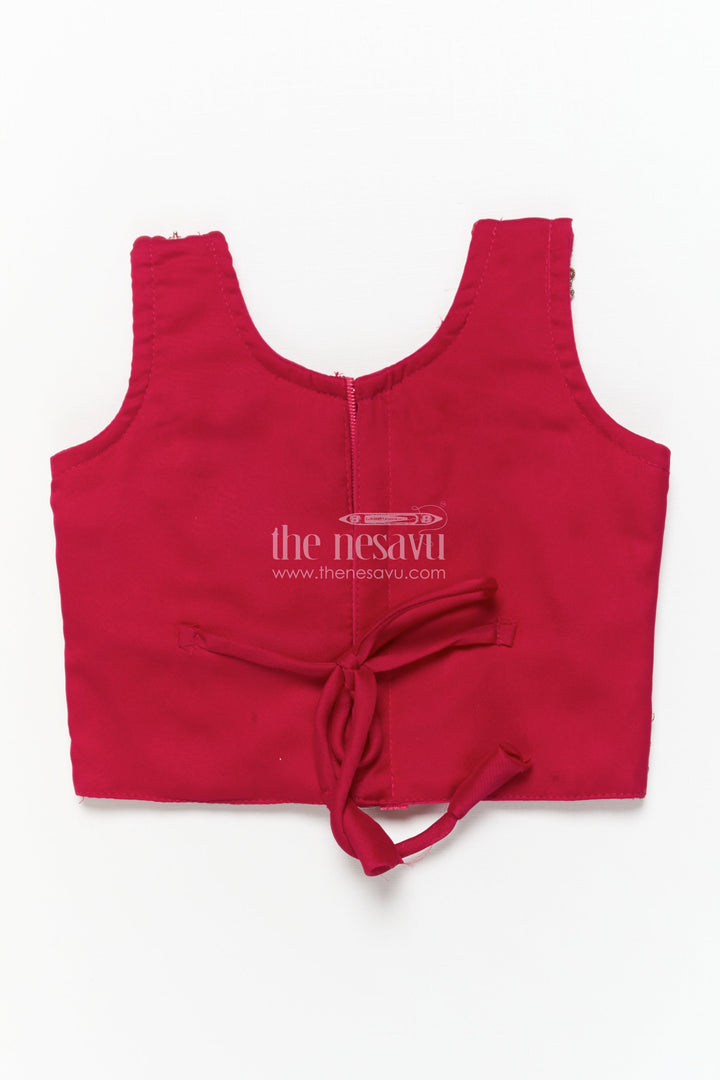 The Nesavu Girls Lehenga Choli Girls Festive Lehenga Choli Set with Traditional Embroidered Blouse Nesavu Nesavu girls georgette lehenga choli festive occasions