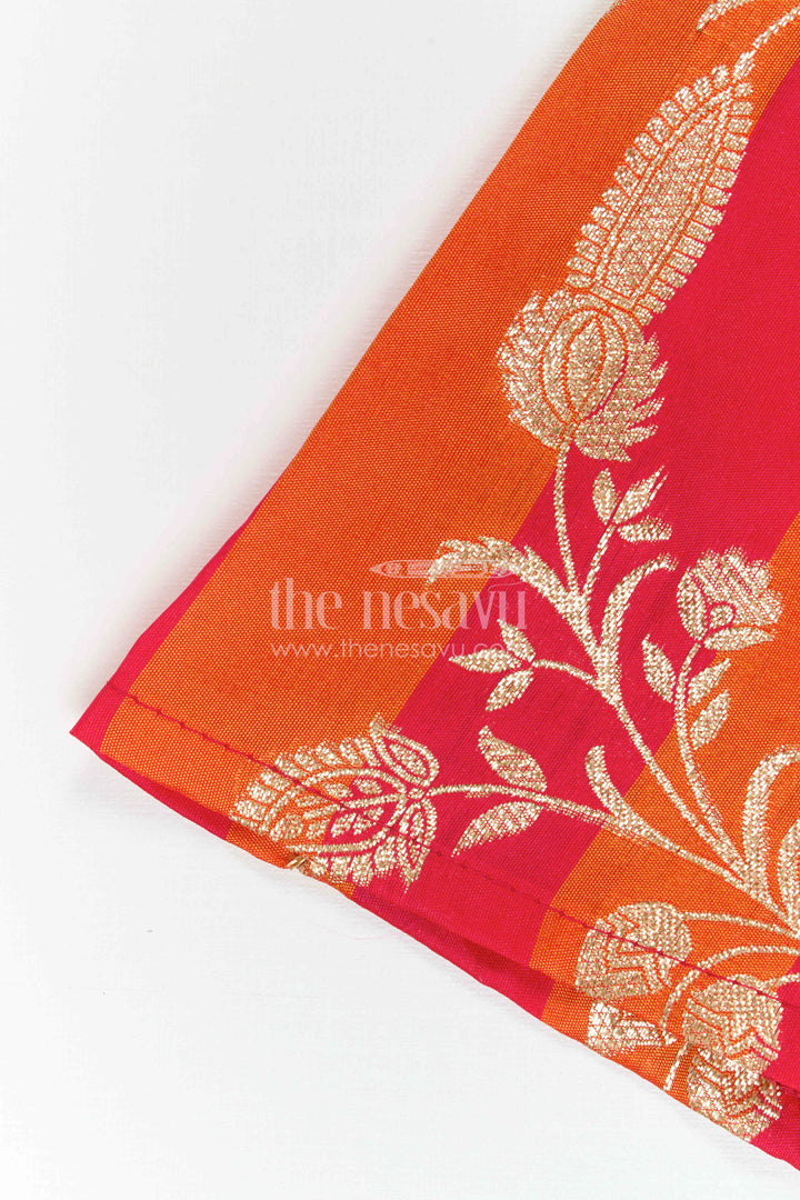 The Nesavu Girls Lehenga Choli Girls Festive Lehenga Outfit for Family Functions and Photoshoots Nesavu Nesavu Girls Festive Lehenga Outfit For Weddings Family Celebrations And Ethnic Photoshoots