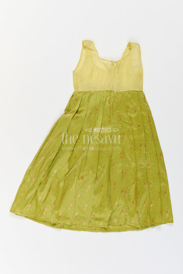 The Nesavu Pattu Pavadai Girls Festive Pavadai Set for Cultural Ceremonies and Family Celebrations Nesavu Nesavu Girls Festive Pavadai Set For Cultural Ceremonies Weddings Temple Events And Family Celebrations