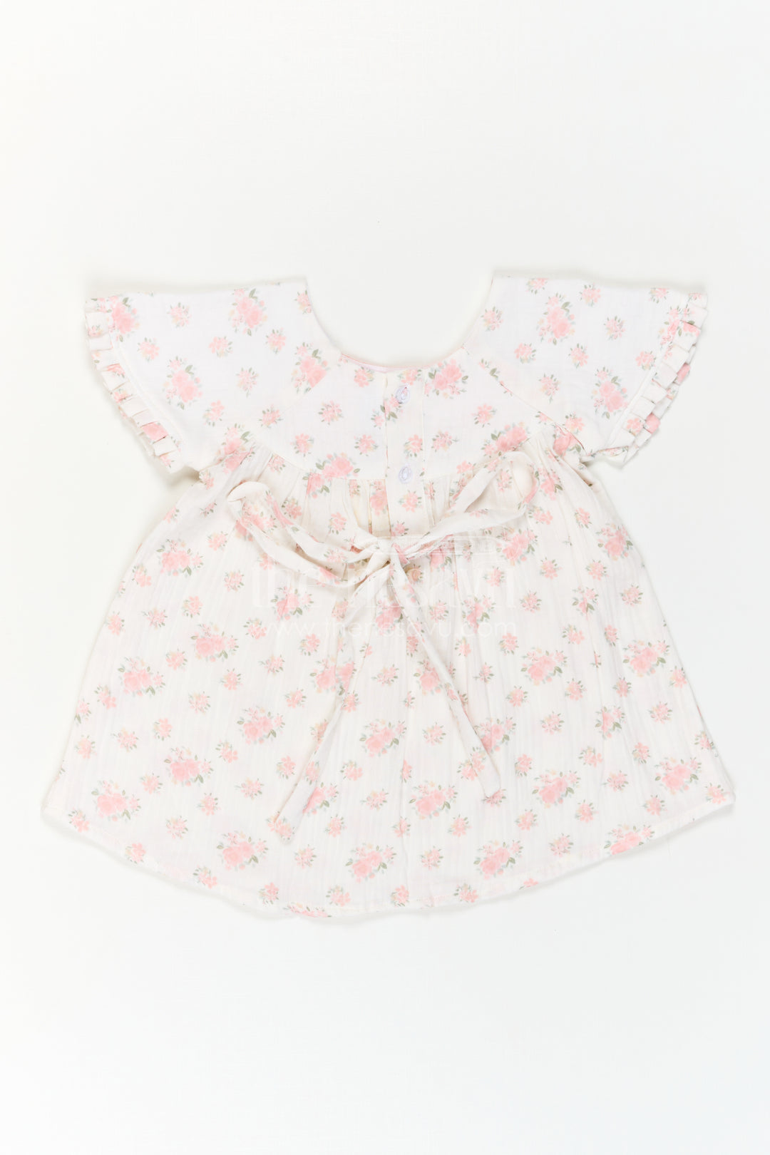 The Nesavu Girls Cotton Frock Girls Floral Frock for Summer Holidays and Family Outings Nesavu Nesavu Girls Floral Muslin Cotton Frock For Summer Holidays And Casual Outings