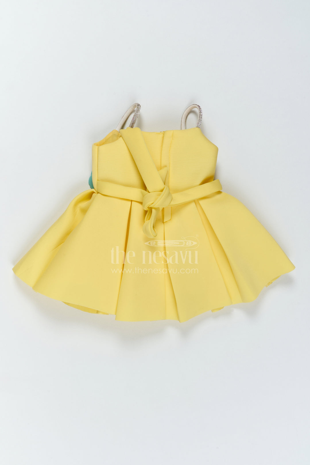 The Nesavu Girls Fancy Party Frock Girls Floral Waist Frock for Birthday Outings and Family Functions Nesavu Nesavu Girls Floral Waist Scuba Frock For Birthday Outings Family Functions And Special Celebrations