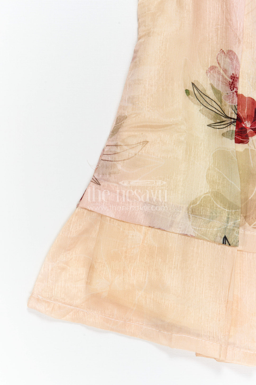 The Nesavu Girls Cotton Frock Girls Frock for Birthday and Festive Photoshoots Nesavu Nesavu Girls Georgette Frock With Digital Print For Birthday And Festive Photoshoots