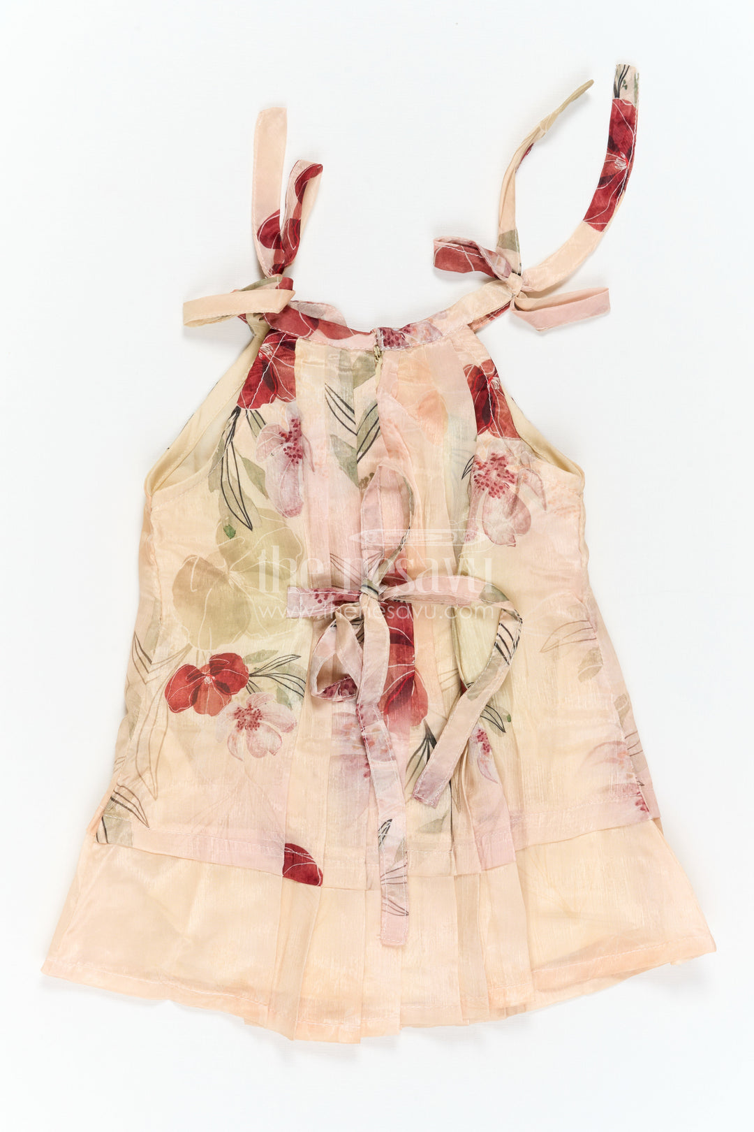 The Nesavu Girls Cotton Frock Girls Frock for Birthday and Festive Photoshoots Nesavu Nesavu Girls Georgette Frock With Digital Print For Birthday And Festive Photoshoots