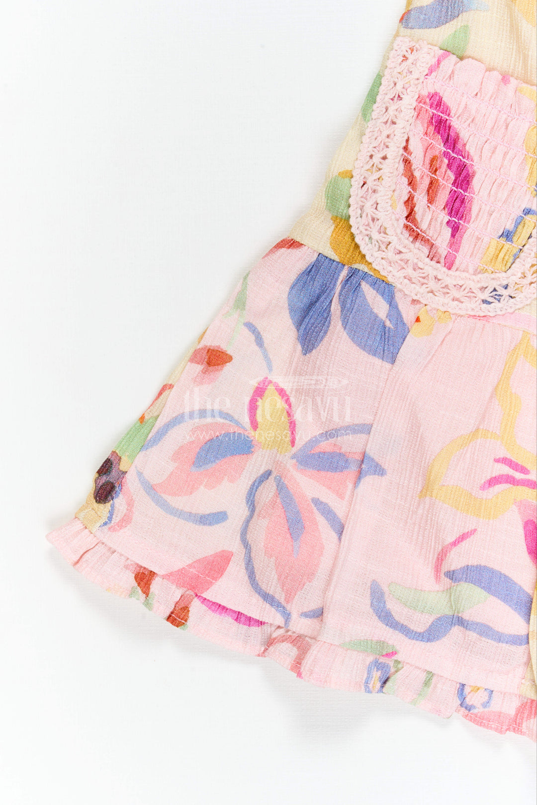 The Nesavu Girls Cotton Frock Girls Frock for Birthday and Party Wear Nesavu Nesavu Girls Georgette Frock With Digital Print For Party Wear And Birthday Occasions