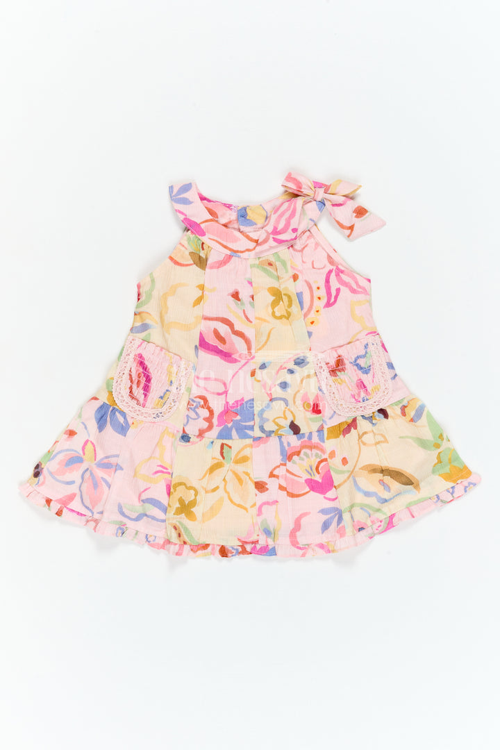 The Nesavu Girls Cotton Frock Girls Frock for Birthday and Party Wear Nesavu Nesavu Girls Georgette Frock With Digital Print For Party Wear And Birthday Occasions