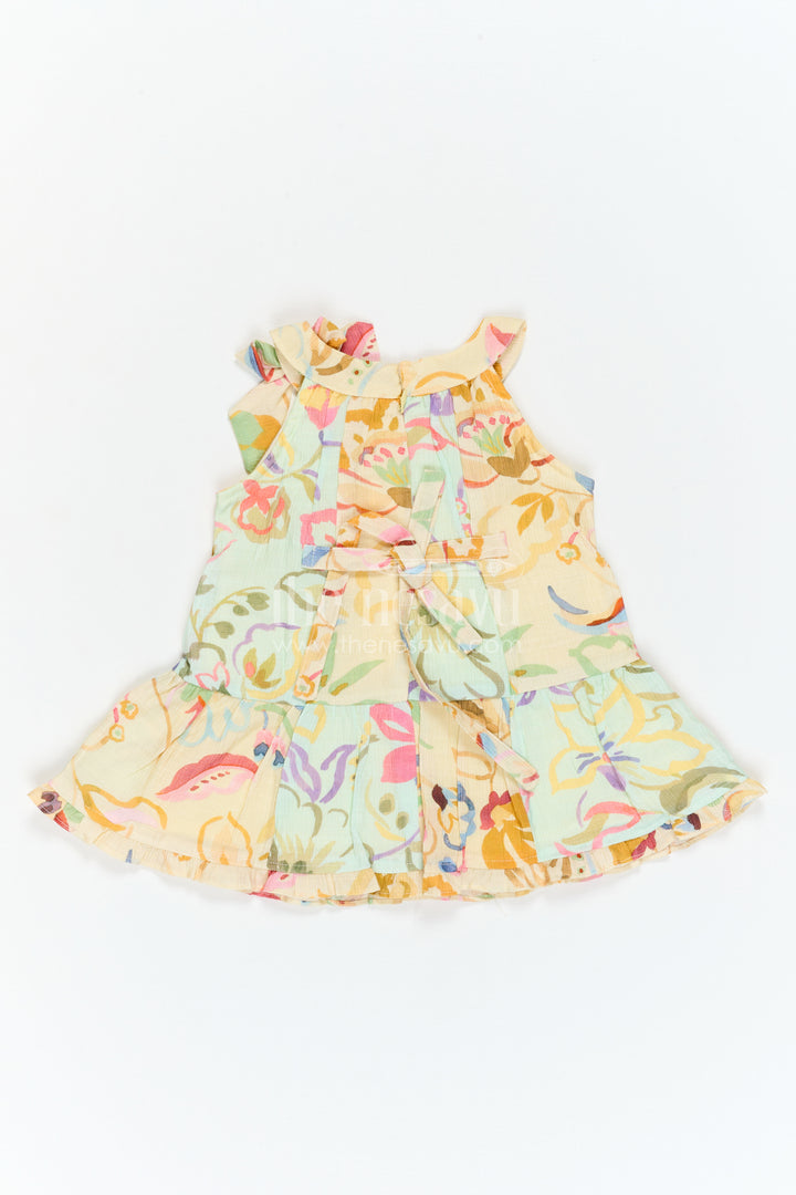 The Nesavu Girls Cotton Frock Girls Frock for Birthday and Playfull Dates Nesavu Nesavu Girls Georgette Frock With Digital Print For Birthday And Festive Wear Sleeveless Outfit