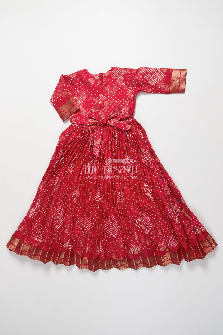 The Nesavu Girls Party Gown Girls Georgette Gown for Festive Weddings and Parties Nesavu Nesavu girls jacquard georgette gown weddings festive celebrations