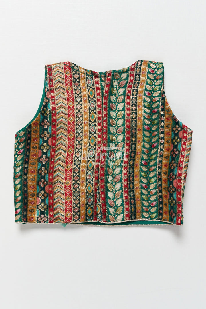 The Nesavu Girls Lehenga Choli Girls Georgette Lehenga Choli with Embroidered Blouse and Festive Tassels Nesavu Nesavu girls georgette lehenga choli embroidered blouse tassels  festive ethnic wear