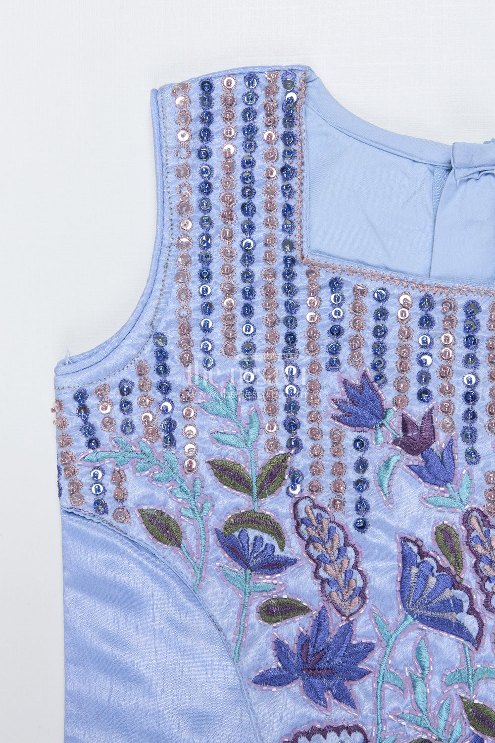 The Nesavu Girls Lehenga Choli Girls Georgette Lehenga Choli with Thread Embroidery for Festive Occasions Nesavu Nesavu girls lehenga choli georgette thread embroidery festive functions weddings