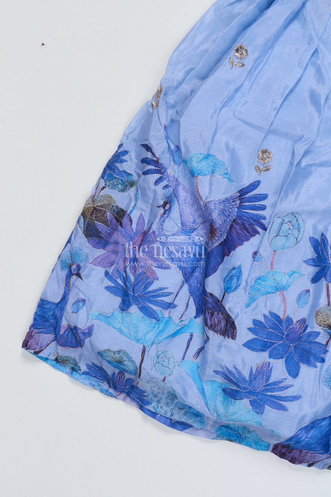 The Nesavu Girls Lehenga Choli Girls Georgette Lehenga Choli with Thread Embroidery for Festive Occasions Nesavu Nesavu girls lehenga choli georgette thread embroidery festive functions weddings