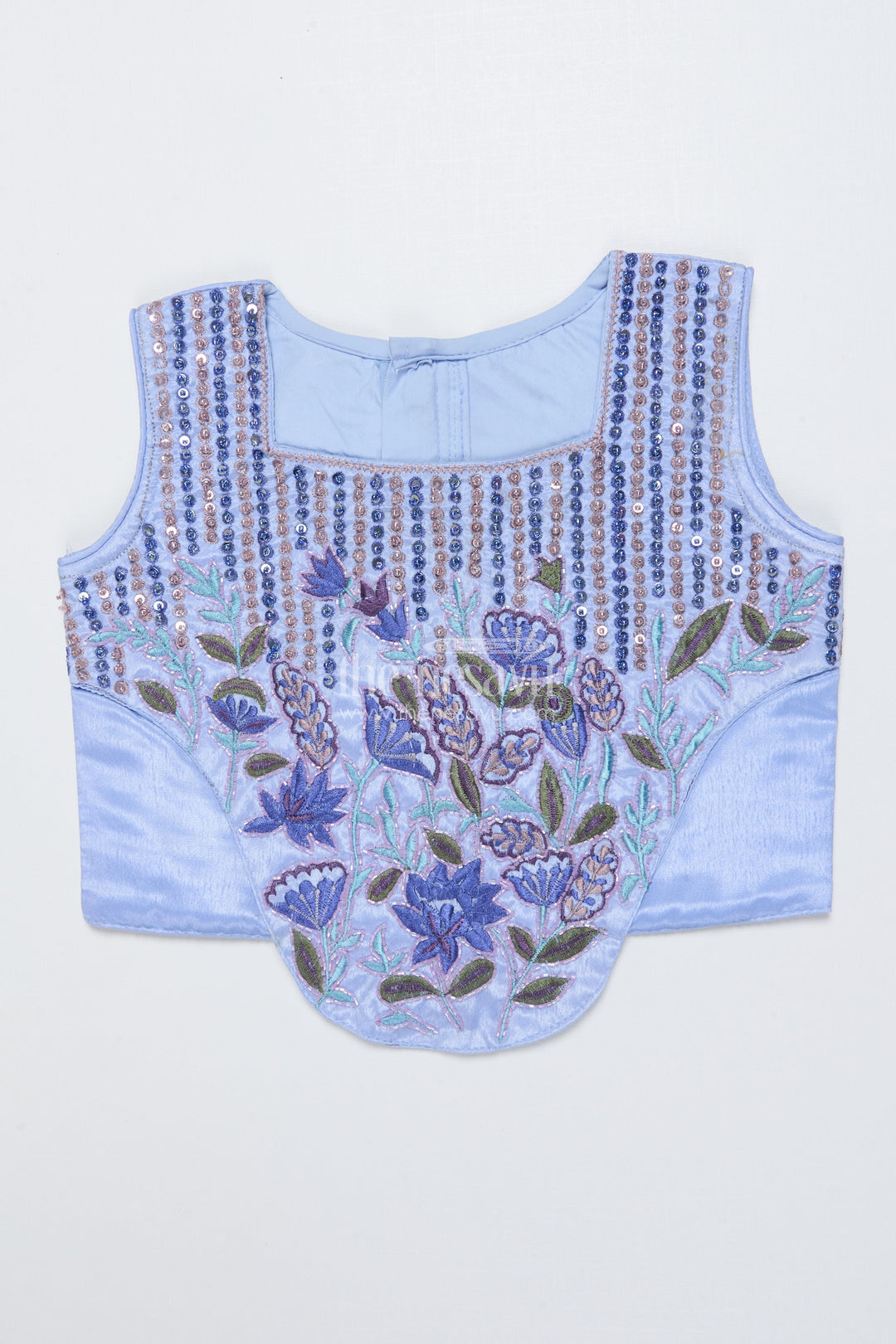 The Nesavu Girls Lehenga Choli Girls Georgette Lehenga Choli with Thread Embroidery for Festive Occasions Nesavu Nesavu girls lehenga choli georgette thread embroidery festive functions weddings