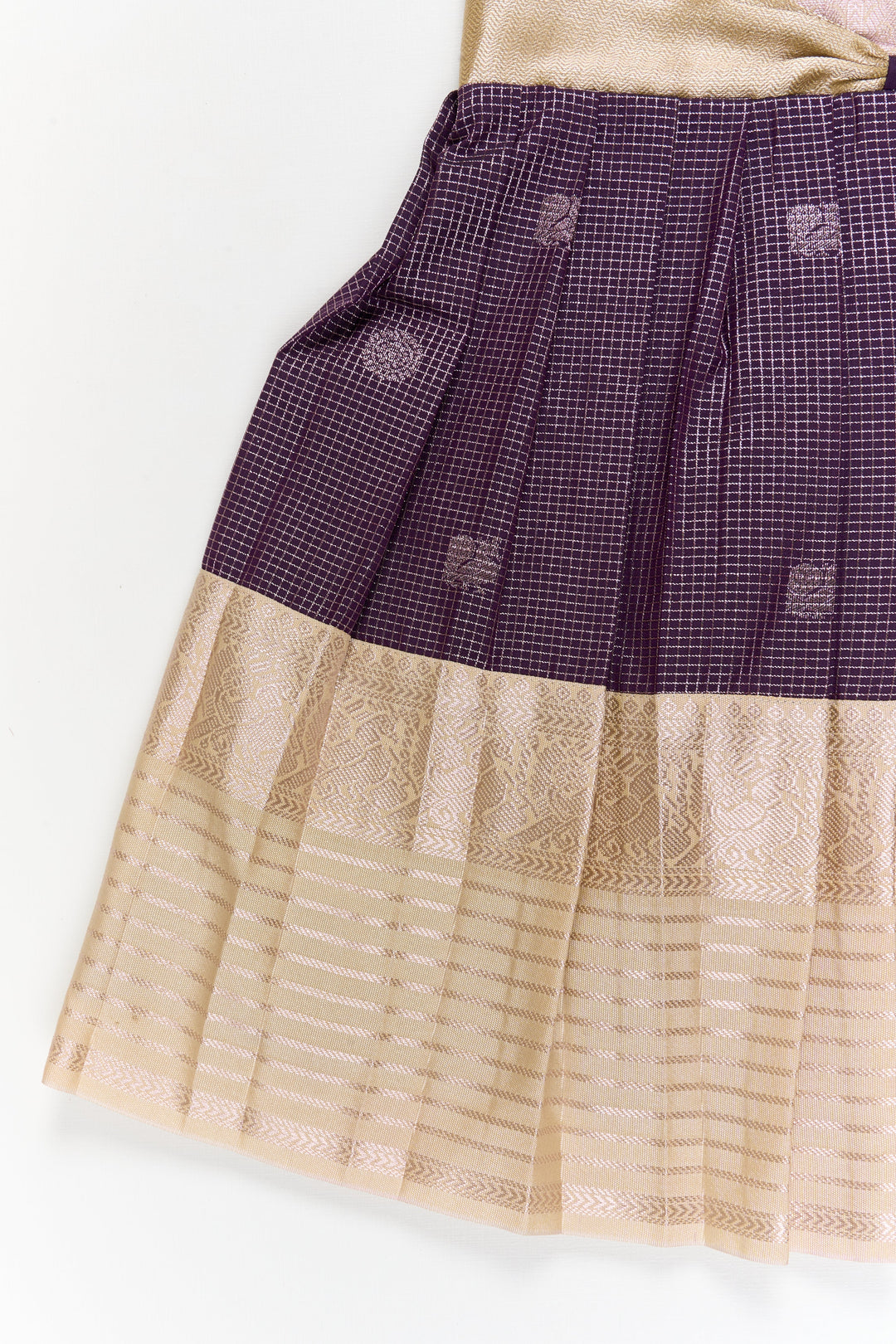 The Nesavu Girls Kanchi Silk Frock Girls Kanchi Silk Frock for Weddings and Traditional Functions Nesavu Nesavu girls kanchi silk frock for weddings and traditional festive celebrations