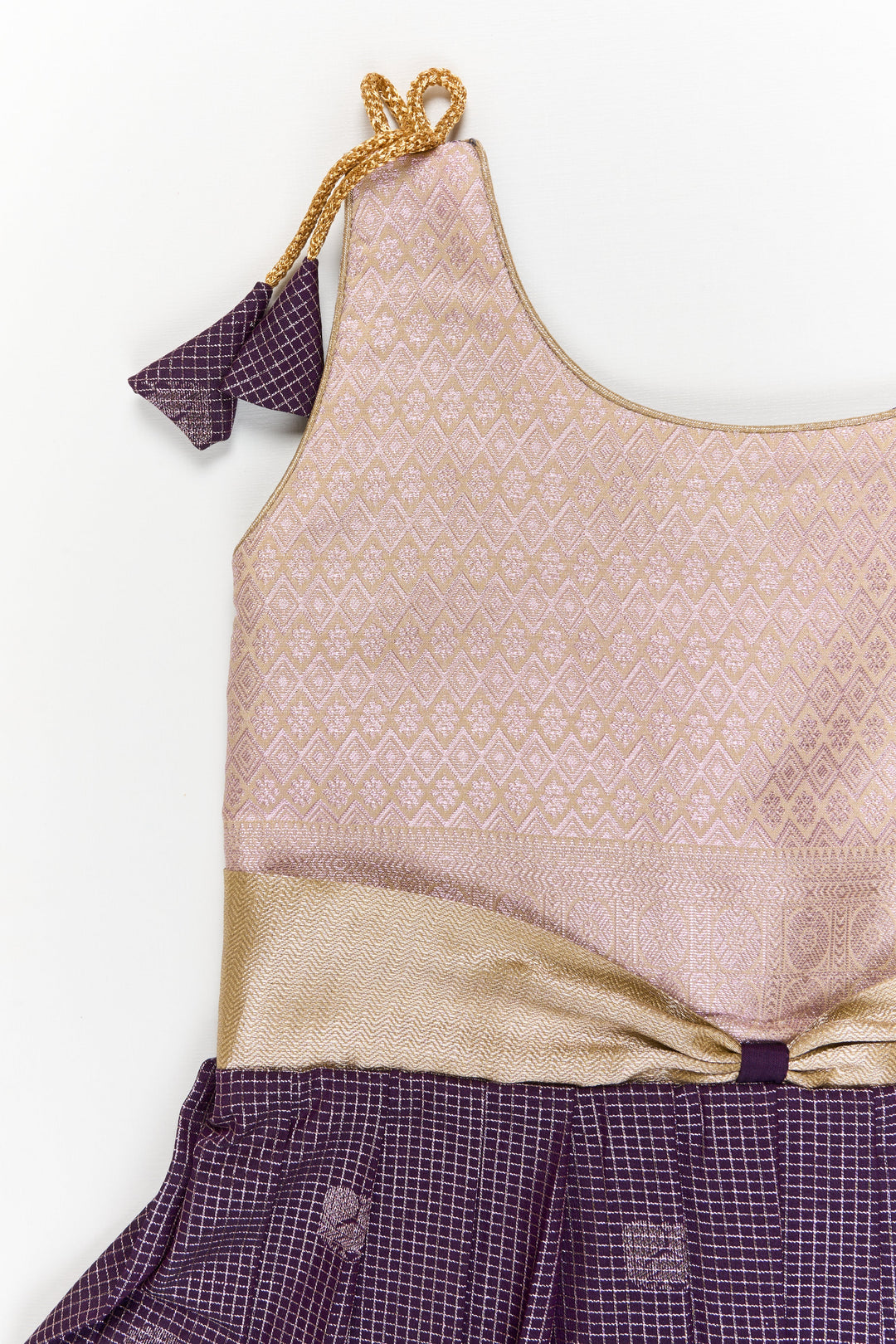 The Nesavu Girls Kanchi Silk Frock Girls Kanchi Silk Frock for Weddings and Traditional Functions Nesavu Nesavu girls kanchi silk frock for weddings and traditional festive celebrations