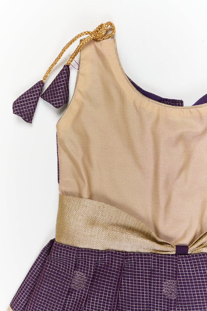 The Nesavu Girls Kanchi Silk Frock Girls Kanchi Silk Frock for Weddings and Traditional Functions Nesavu Nesavu girls kanchi silk frock for weddings and traditional festive celebrations