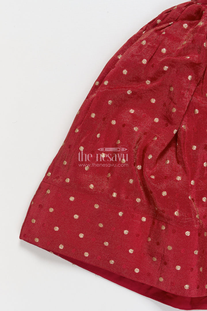 The Nesavu Girls Lehenga Choli Girls Lehenga Choli for Birthday Parties and Ethnic Celebrations Nesavu Nesavu girls lehenga choli kora silk floral embroidery perfect birthdays festive occasions