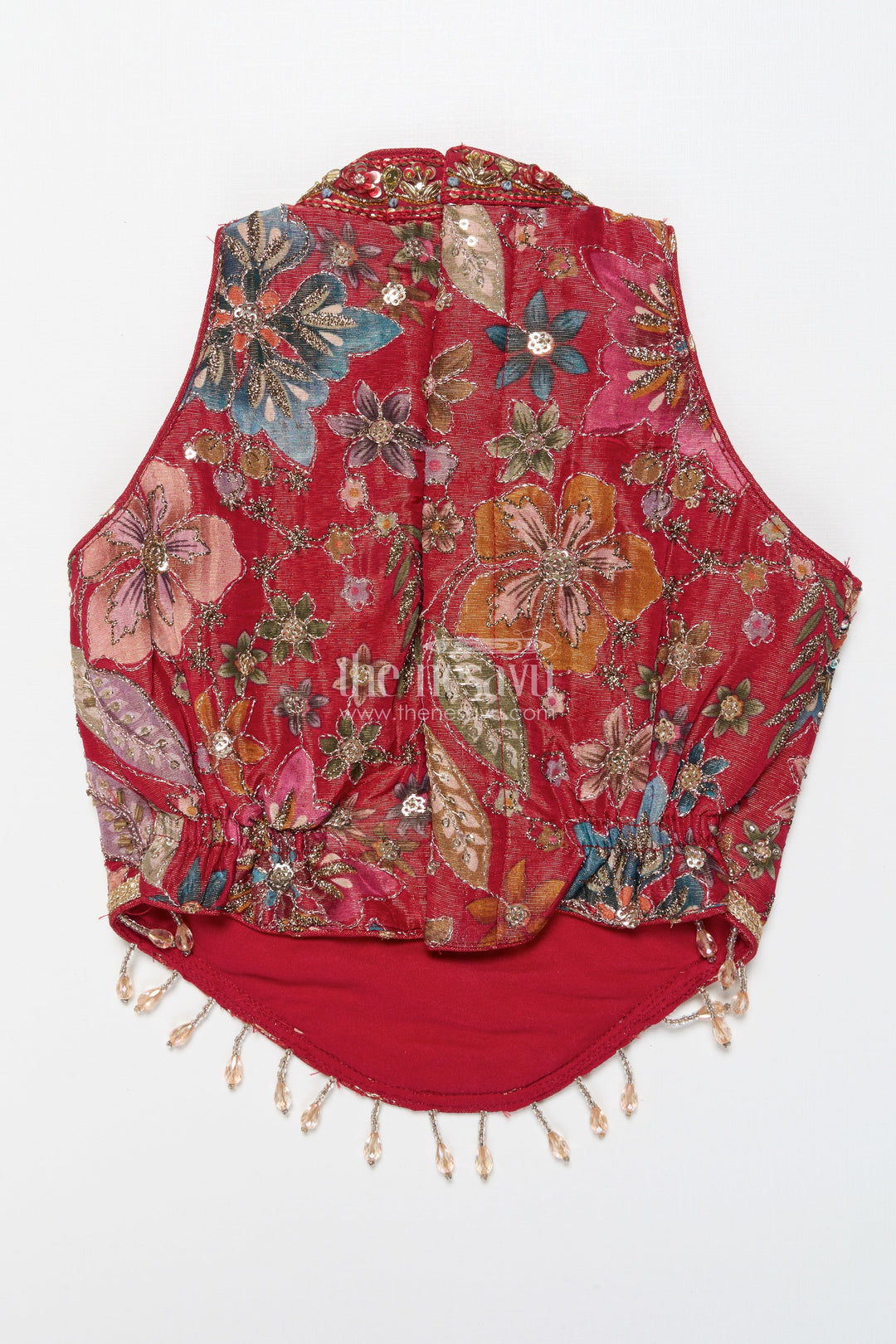 The Nesavu Girls Lehenga Choli Girls Lehenga Choli for Birthday Parties and Ethnic Celebrations Nesavu Nesavu girls lehenga choli kora silk floral embroidery perfect birthdays festive occasions