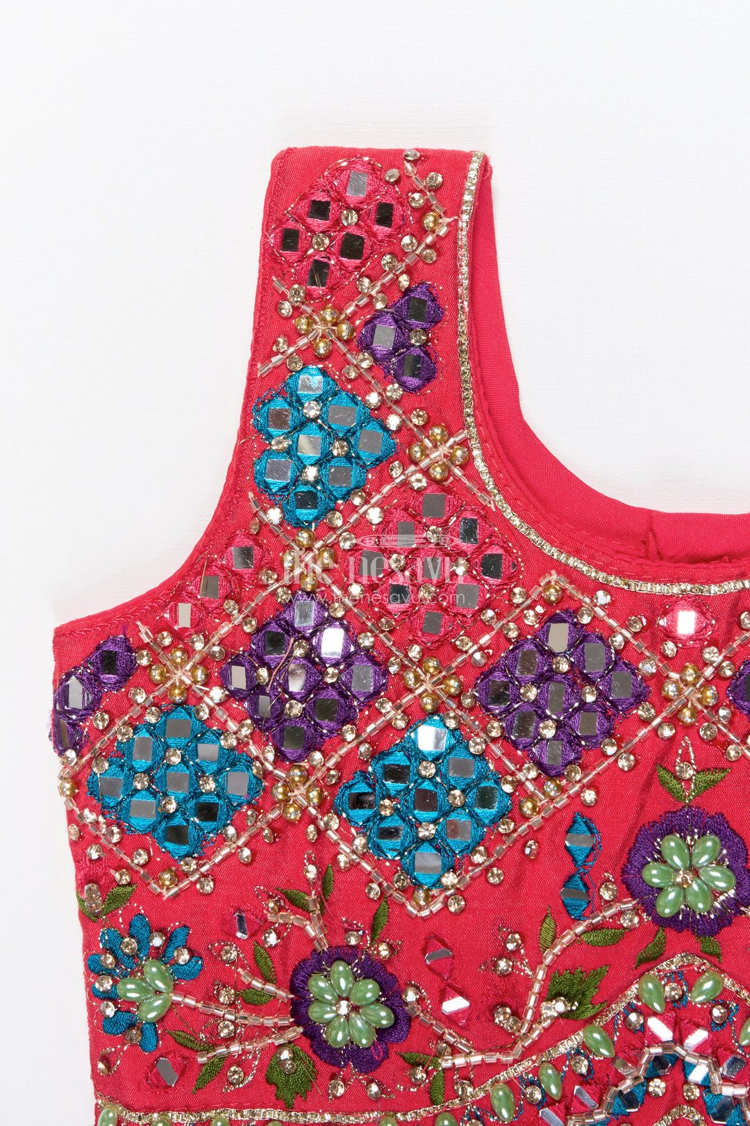 The Nesavu Girls Lehenga Choli Girls Lehenga Choli for Festive Functions and Family Weddings Nesavu Nesavu girls lehenga choli viscose silk designer yoke perfect weddings festive occasions