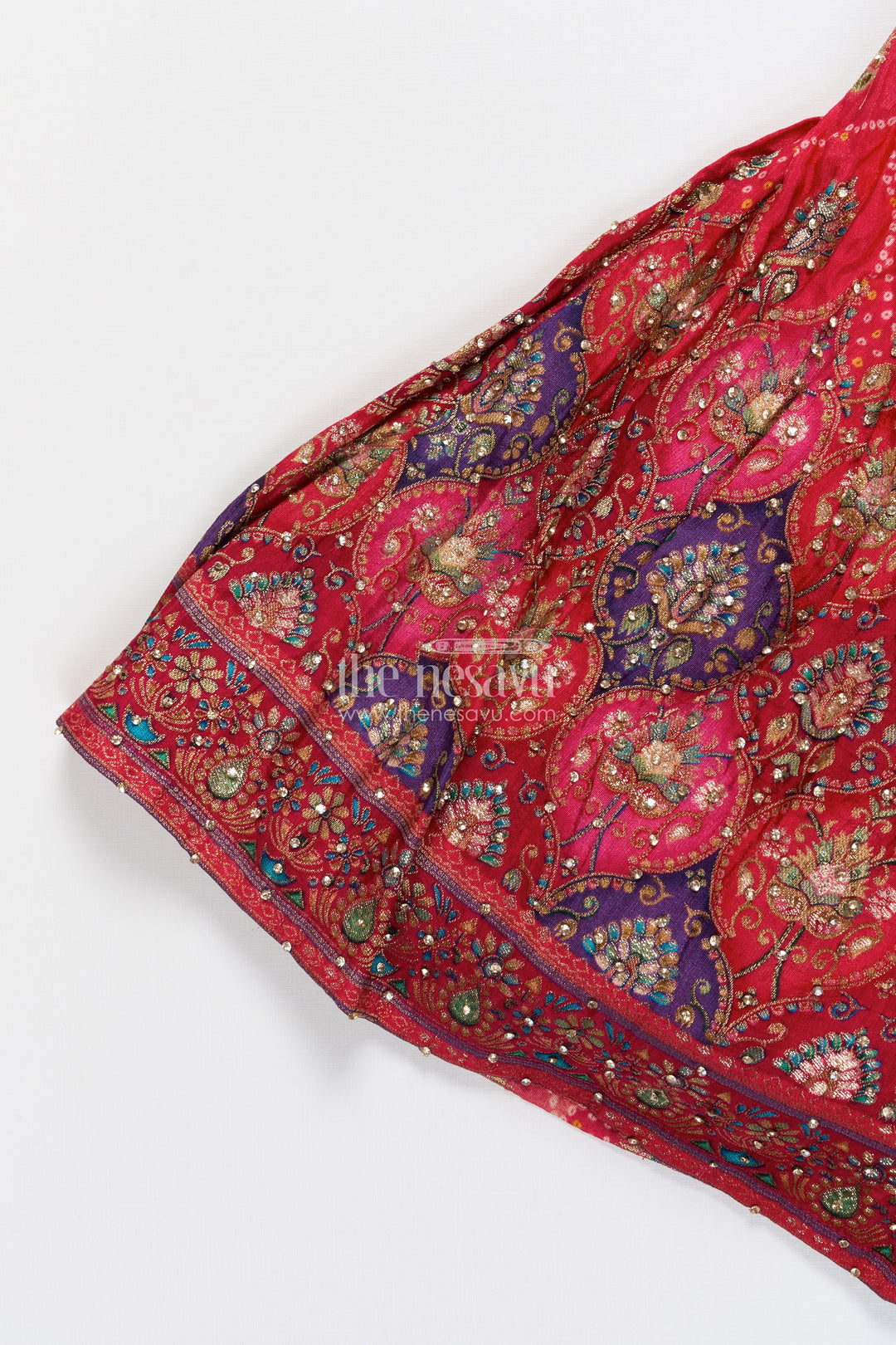 The Nesavu Girls Lehenga Choli Girls Lehenga Choli for Festive Functions and Family Weddings Nesavu Nesavu girls lehenga choli viscose silk designer yoke perfect weddings festive occasions