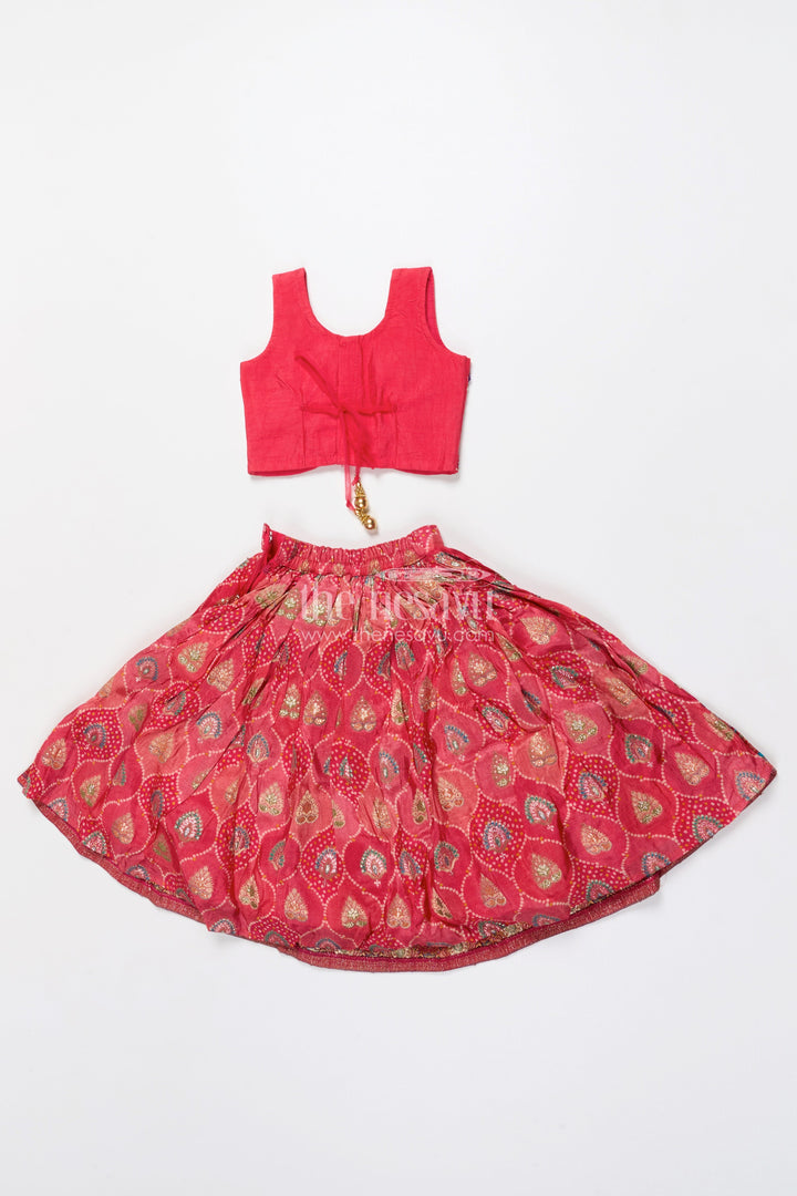 The Nesavu Girls Lehenga Choli Girls Lehenga Choli for Festive Functions and Family Weddings Nesavu Nesavu girls lehenga choli viscose silk designer yoke perfect weddings festive occasions