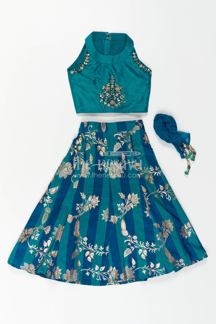 The Nesavu Girls Lehenga Choli Girls Lehenga Choli for Festive Weddings and Dance Events Nesavu Nesavu Girls Lehenga Choli For Festive Weddings Dance Performances And Traditional Celebrations